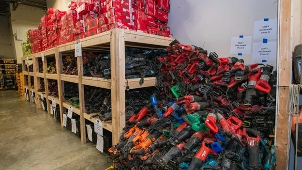 15000 stolen construction tools found