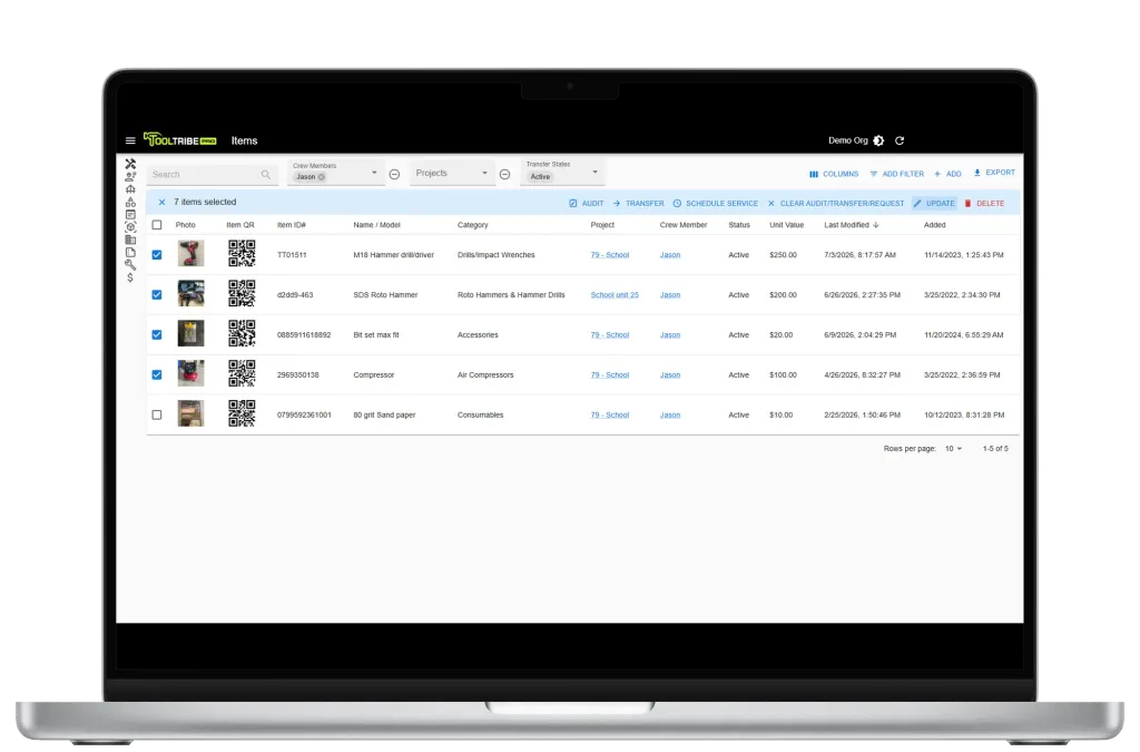 Bulk editing multiple items in the admin